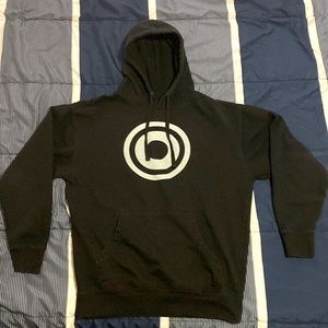 Men’s Large Black Hoodie (80% Cotton, 20% Polyester)